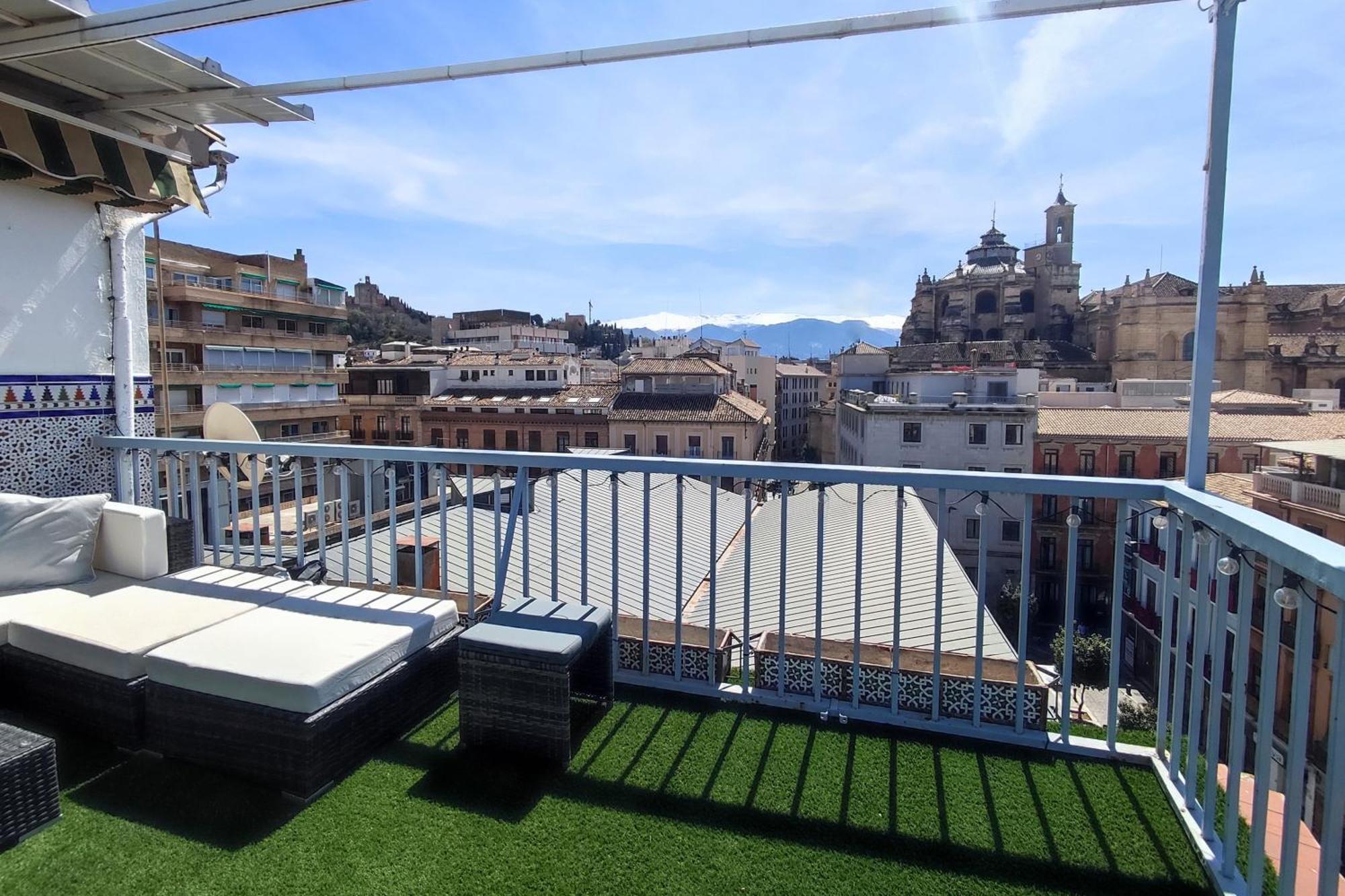 Atico Panorama Catedral Lägenhet Granada Exteriör bild
